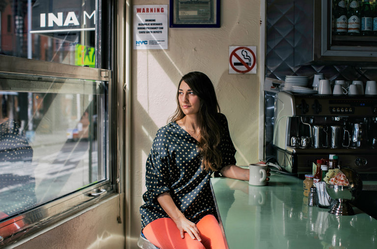 Sara Bareilles at Cafe Habana in Manhattan. 
